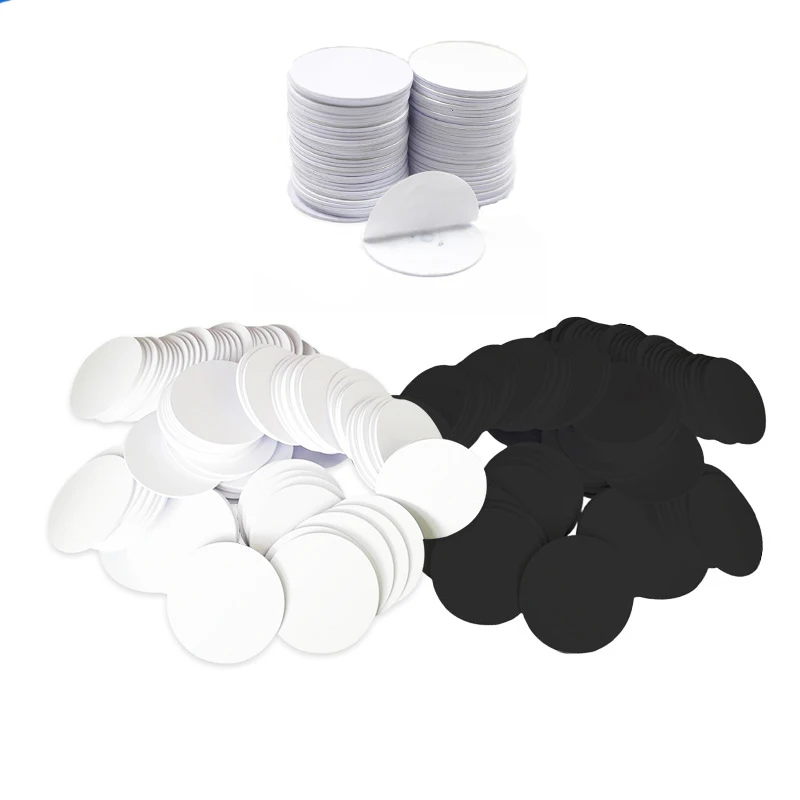 100Ps13.56Mhz NFC 213/215/216 Sticker Adhesive Coin Cards Electronic Tags Stickers Labels PVC Waterproof For All NFC Phones
