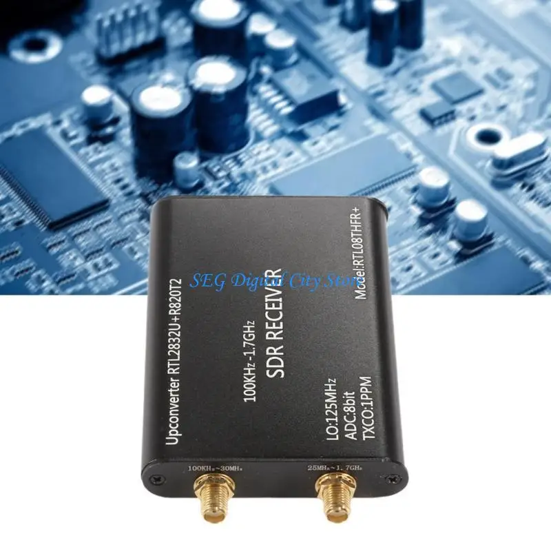 

U75B Full Bands Software Radio Receiver RTLSDR RTL2832U+R820T2 Receiver Shortwaved Widebands with Antenna & USB Cable