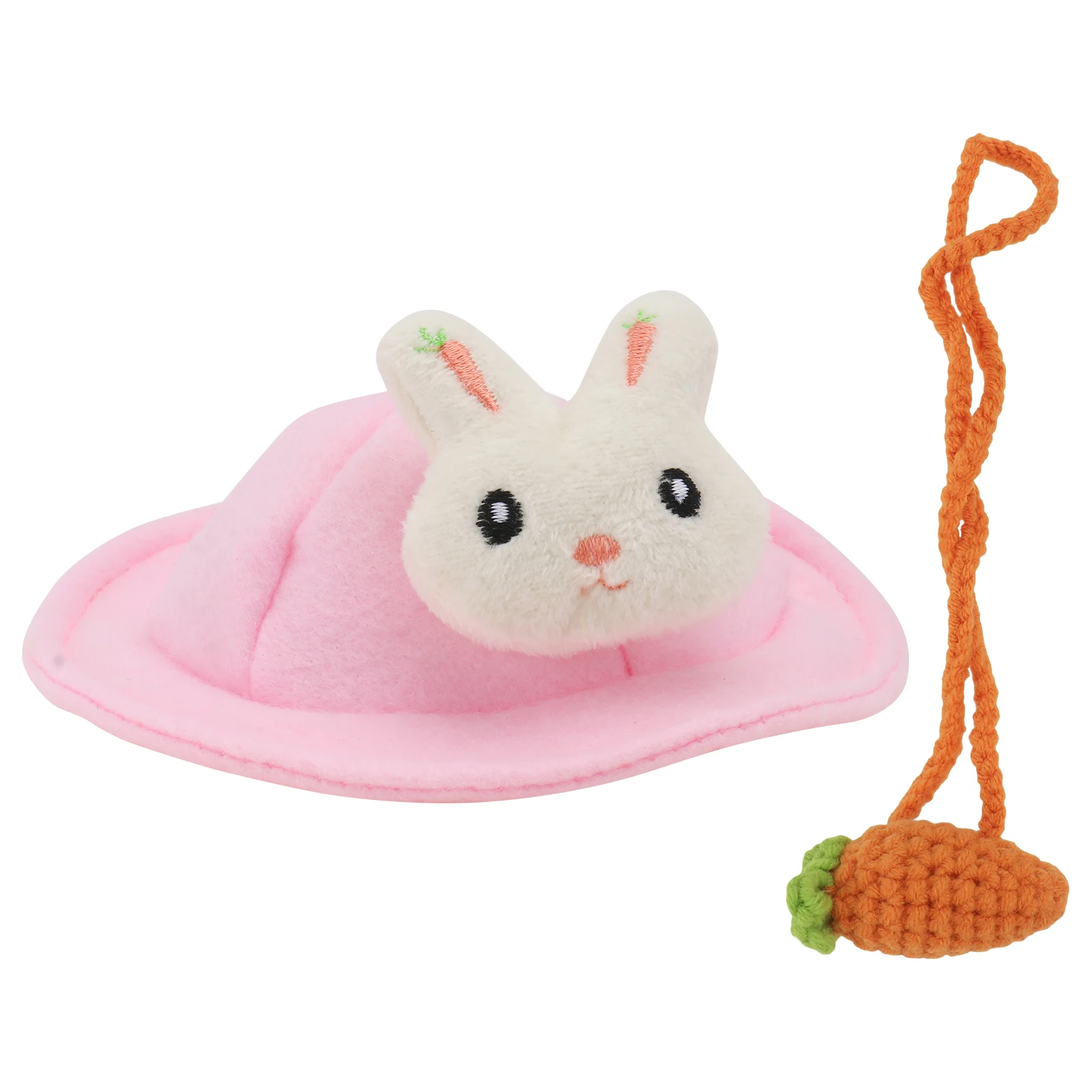 

3PCS Bunny Hat Decoration Adorable Pet nament Small Clothes DIY Lovely Accessories Premium Lint Cloth Comfortable Safe Bright