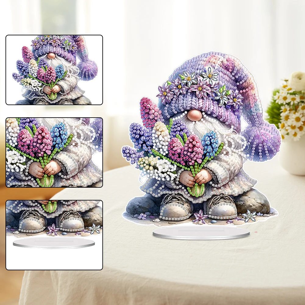 ชุดภาพวาดเพชร 2 มิติ/แบบแบน DIY สำหรับตกแต่งบนโต๊ะ ชุดภาพวาดเพชรสำหรับตกแต่งบ้าน สำนักงาน และโต๊ะทำงาน