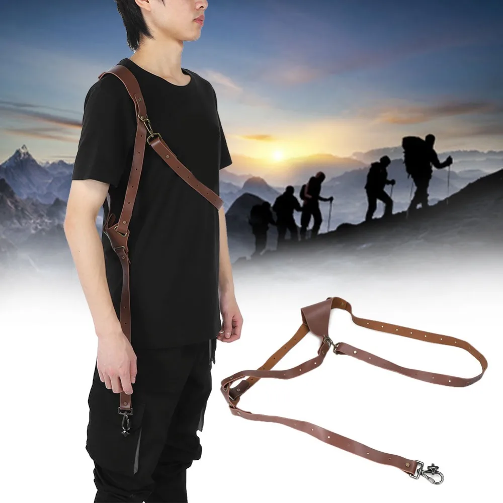 Brown right shoulder design Camera Shoulder Strap Adjustable length structure Multi-functional quick draw style DSLR Sling Strap