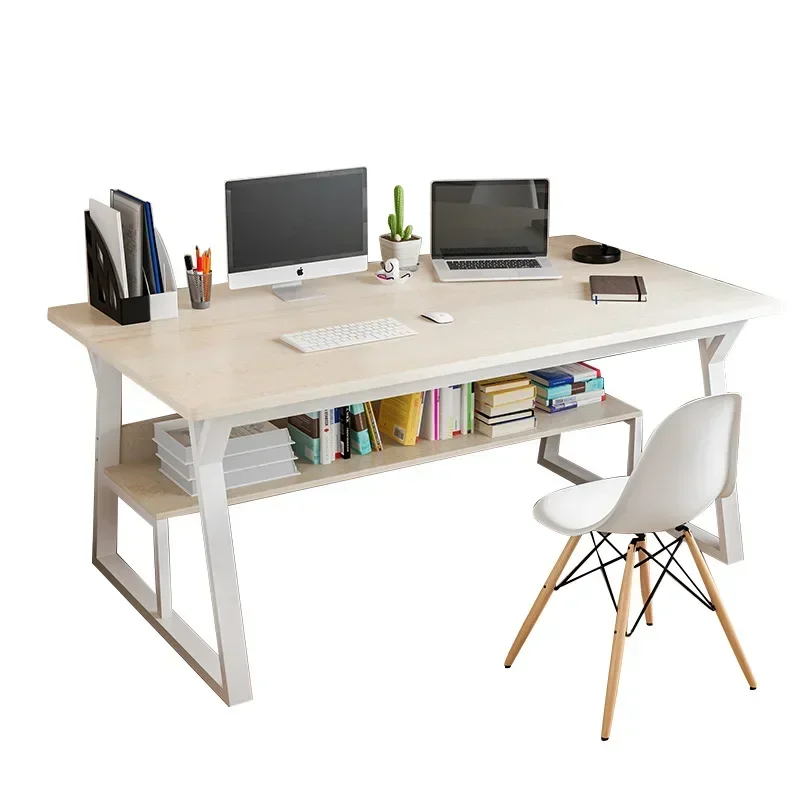 New Computer Desktop Table Home Bedroom Simple Modern Desk Bookshelf Integrated Creative Student