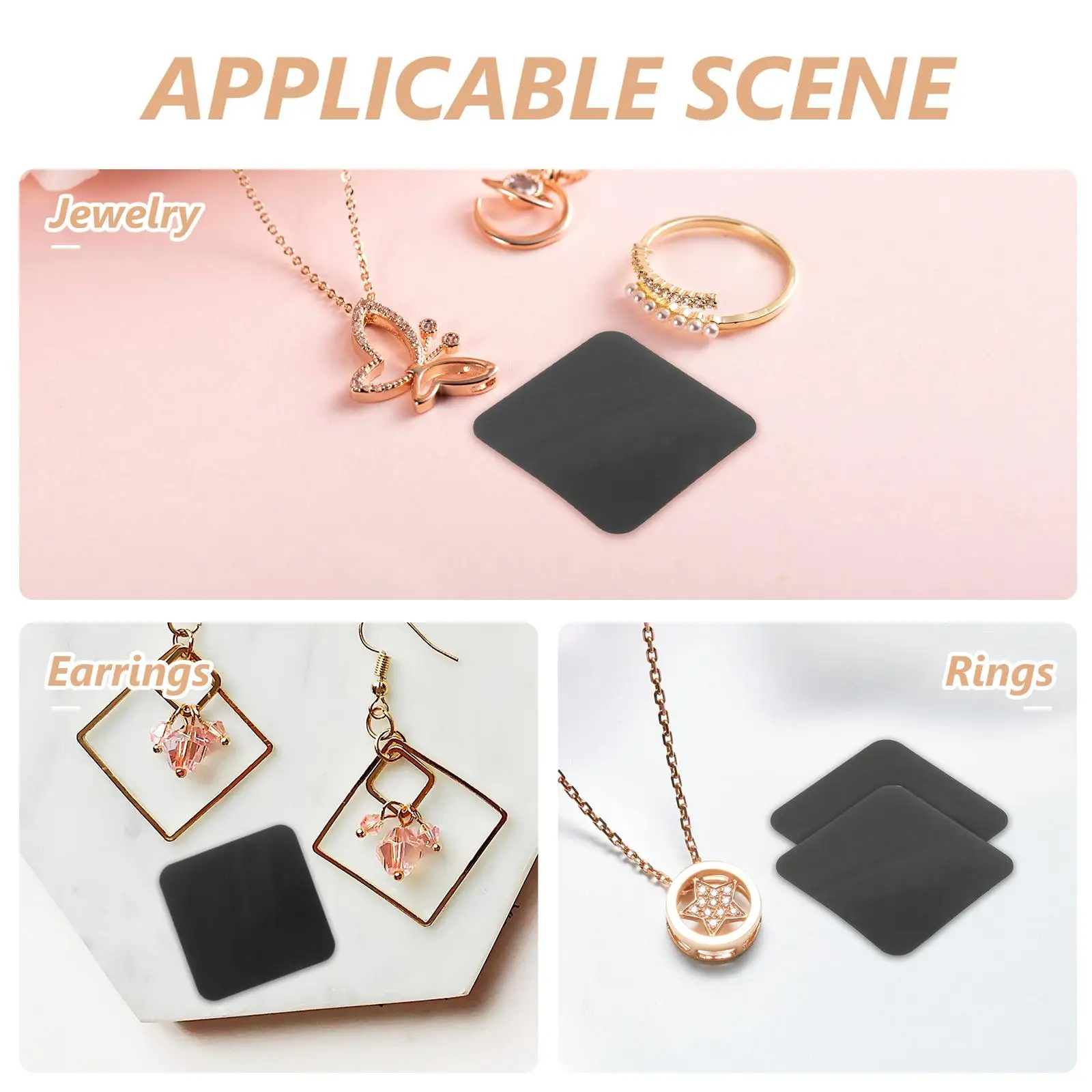 100 個のジュエリー保管用錆紙保護シルバーゴールドニッケル非抗酸化ジュエリー紙研磨抗酸化