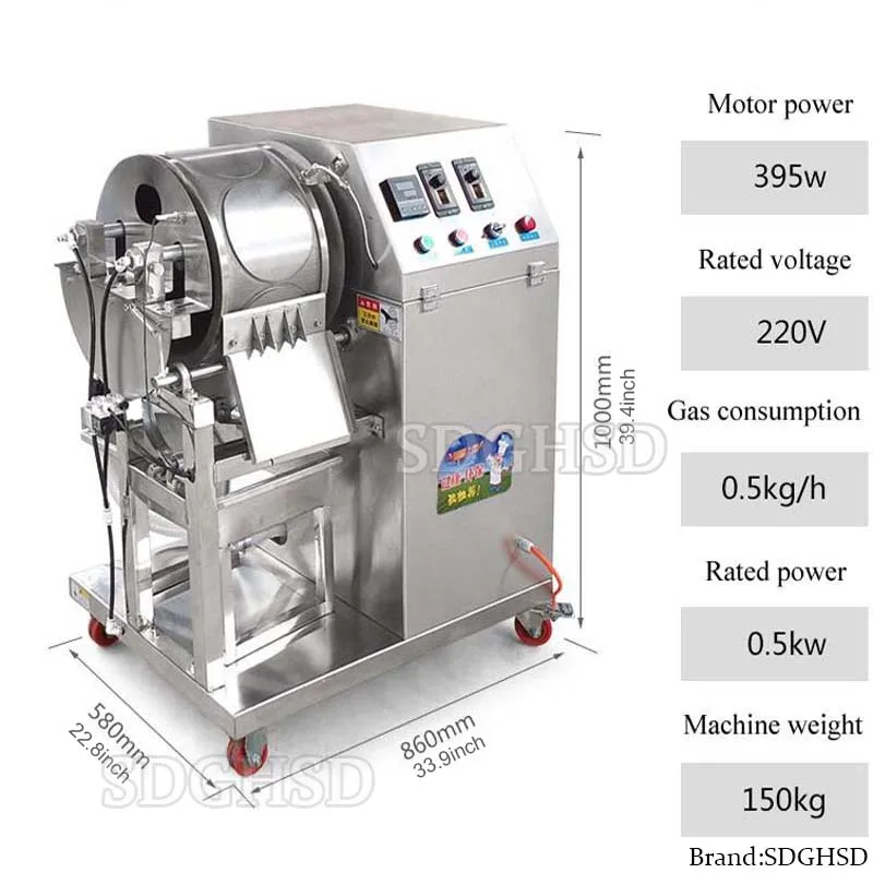 Electric Stainless Steel Egg Roll Skin Lumpia Wrapper Machine 800-1000pcs/h Automatic Spring Roll Wrapping Machine