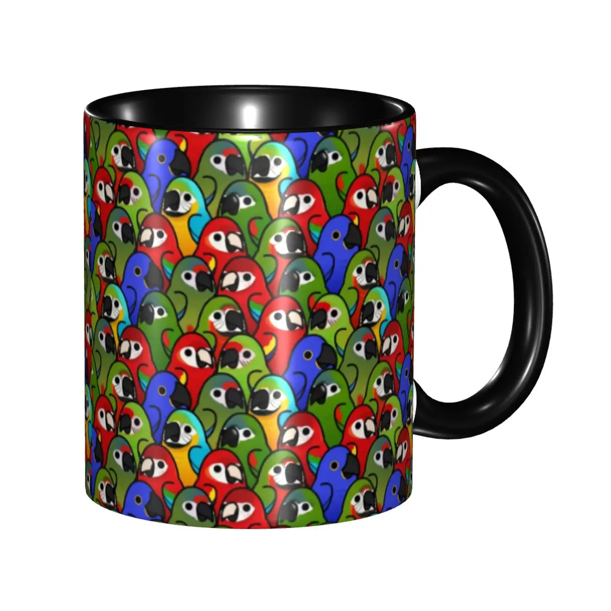 

Персонализированная кофейная кружка от Squad ара, сделай сам, керамические чашки для чая с молоком и попугаем, птицами