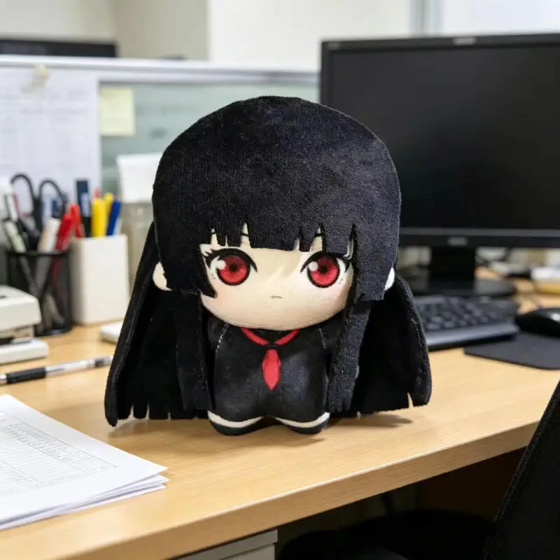 Jigoku Shoujo Short Legs Standing Posture Mini Pocket Plush Filling Doll Transparent Backpack Decoration Friend's Birthday Gifts