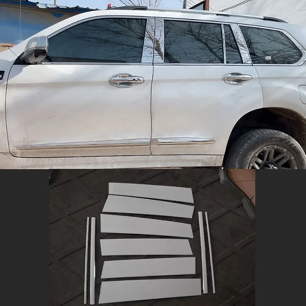 

For Haval H9 15-20 Car Window Center Pillar Window Pillar Sticker protection decoration styling
