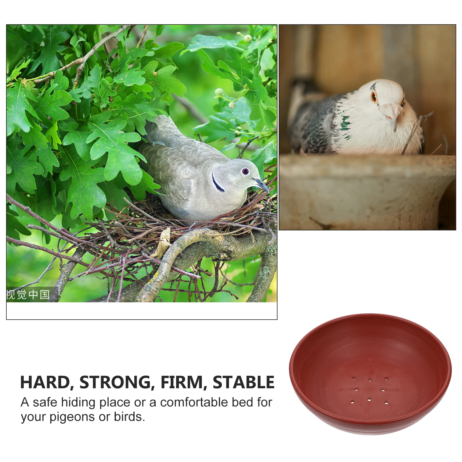 

2pcs Plastic Pigeon Bird Nest For Household Breeding Multi-Function Quail Nest Breathable Wear Resistant Pigeon Accessory Pet