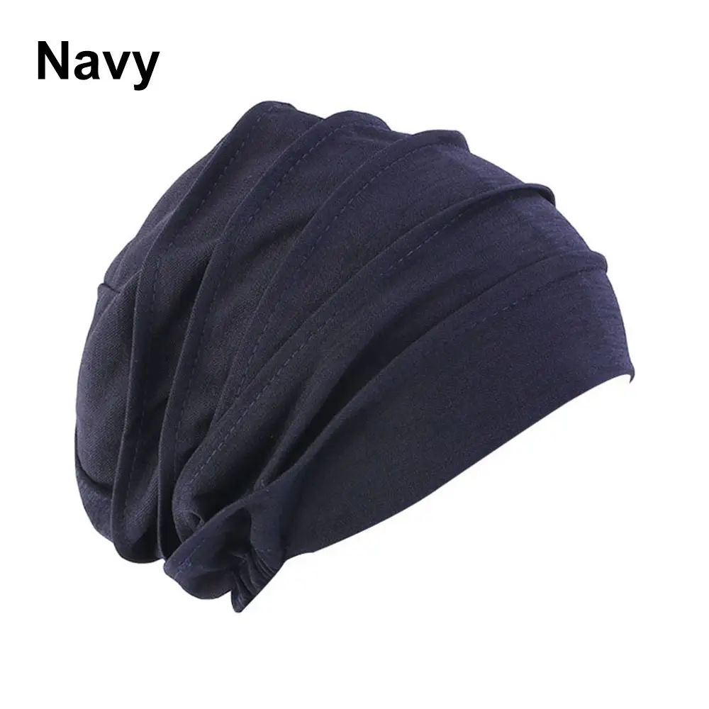 Cotton Winter Warm Sleep Caps Beanies Head Wrap Chemo Hat Women Turban Hat Muslim Hijabs
