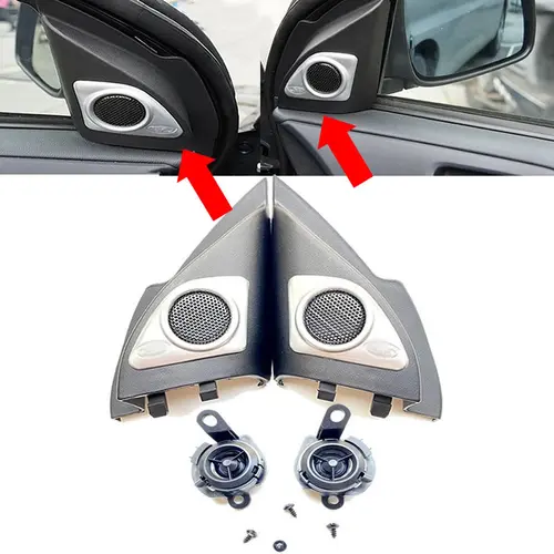 Imagen 1 del producto Cubierta de bocina de coche, cubierta de Tweeter, Panel de altavoz para Mitsubishi Lancer EX, accesorios de coche, enchufe de arnés de Tweeter, 1 ud.