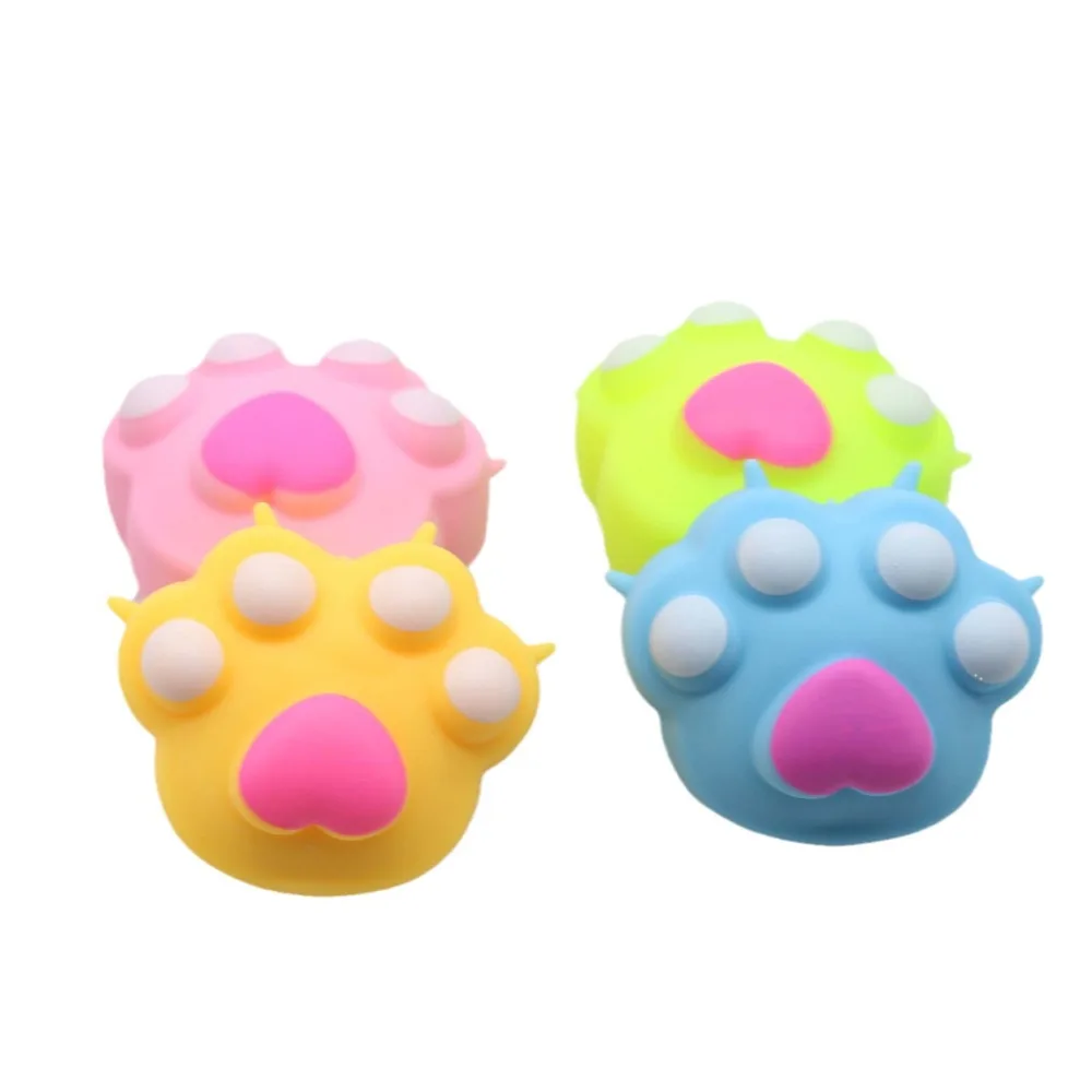 Squeeze Spielzeug Kuchen Lebensmittel Stress Relief Spielzeug Zappeln Eis Katze Pfote Dekompression Spielzeug Antistress Klebrige Squeeze Katze Pfote Spielzeug