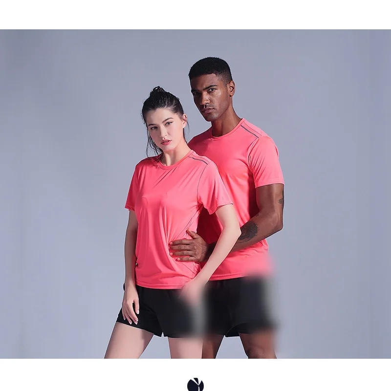 

Высококачественная мужская дышащая быстросохнущая футболка для бега, спорта и фитнеса, удобная, с коротким рукавом, повседневная, легкая, для тренажерного зала.