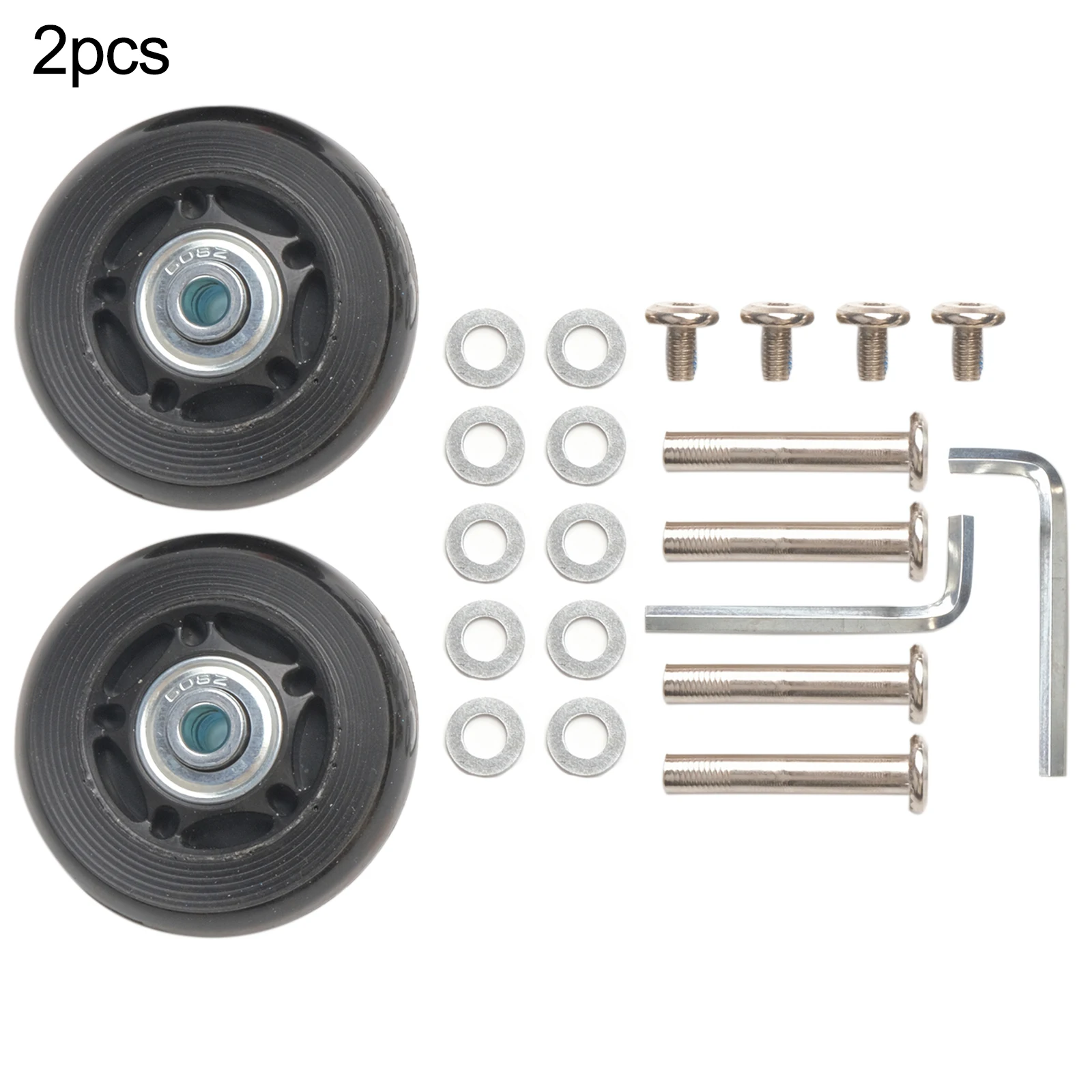 2pcs Luggage Suitcase Replacement Wheels Roller Skate Wheel Repair Kit 40mm/43mm/54mm/60mm/64mm/70mm Suitable For Luggage