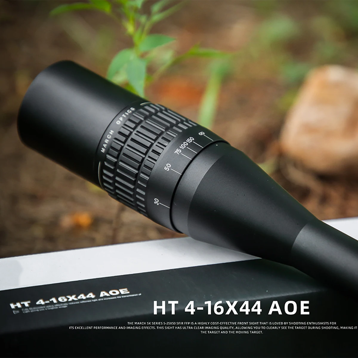 HT4 Tactical Scope Airgun Hunting Red Green Light Crosshair Telescope Waterproof and Shock-resistant 20mm Bird Watching Scope