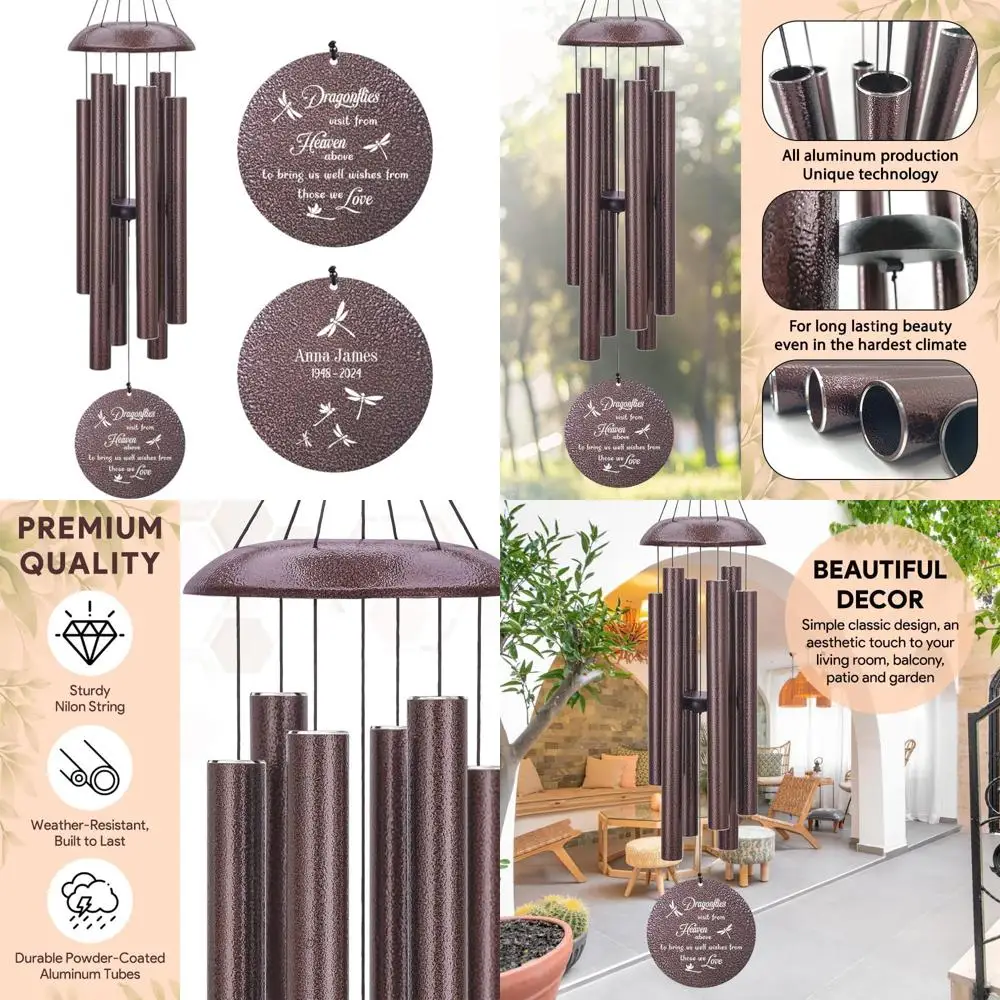 

в колокольчиках с памятью: персонализированная стрекоза, 36-дюймовая дань для заваренного отделения.