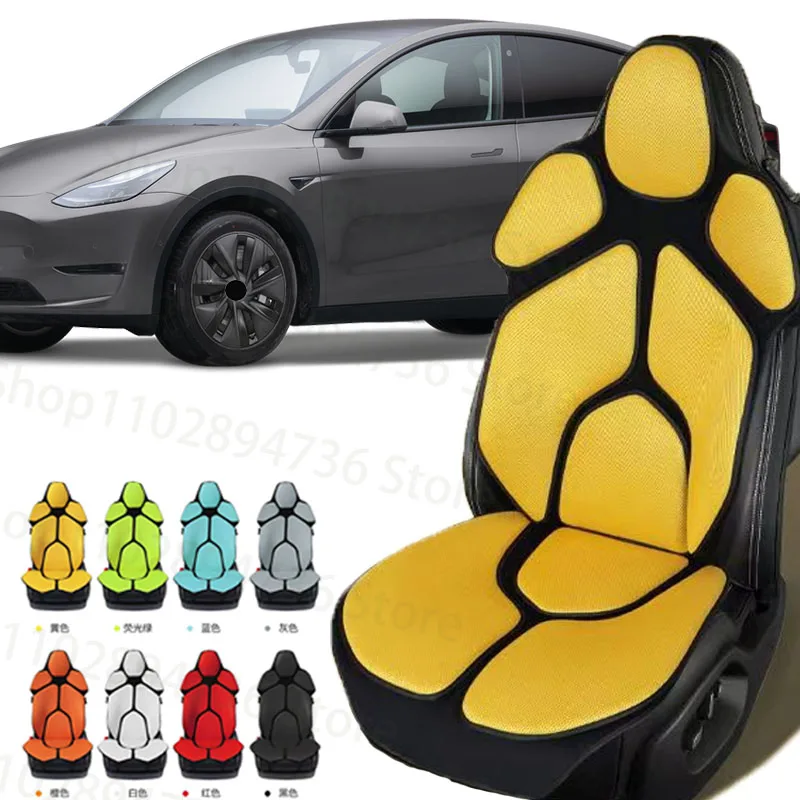 

FOR Tesla Model Y Cushion Car Seat Chair Back Mesh Lumbar Back Brace Massage Back Pad Support Home Office