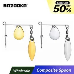 Bazooka Fishing Lure Spinners Spoon Bait Wobblers Jigging Head Casting Bass Pike Peche Tackle Metal Sequins Spinnerbait Winter