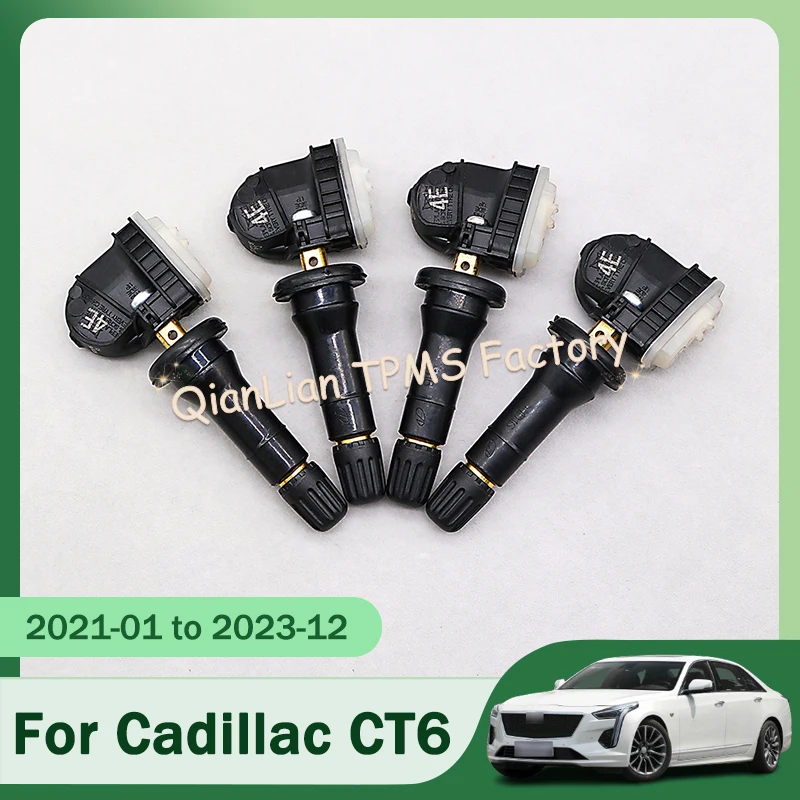 

TPMS Sensors Set Of 4 13512347 For Cadillac CT6 XT4 XT5 XT6 433MHz Tire Pressure Monitoring System