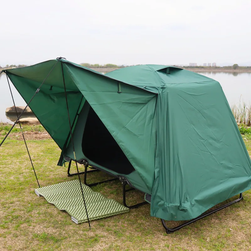 

T151 Folding outdoor portable sleeping elevated camping tents with bed