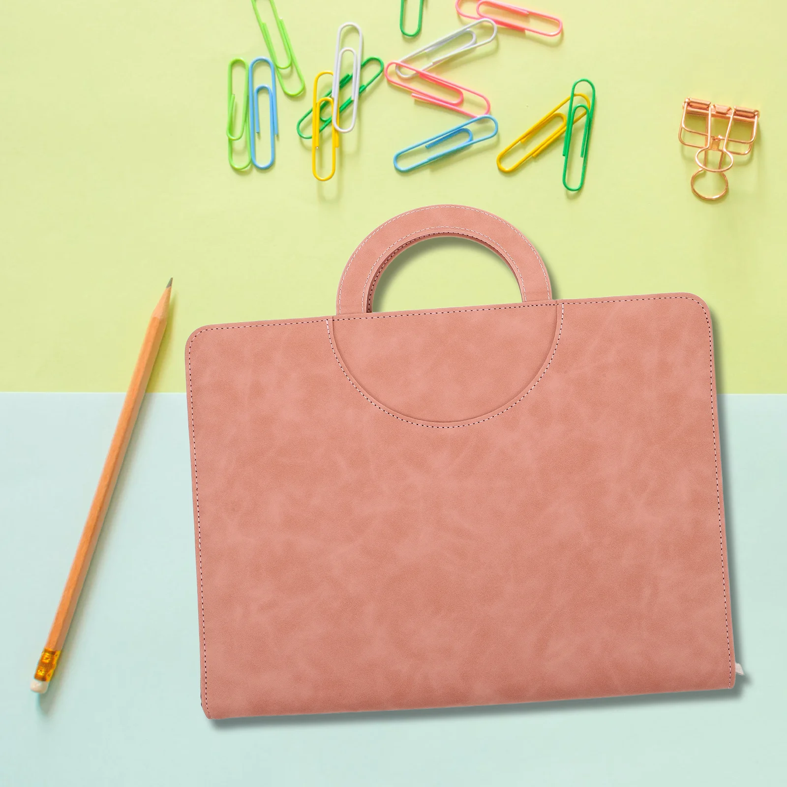 منظم تخزين المستندات مقاس A4 بسحاب للإغلاق من البولي يوريثان بحجم صغير لشهادة الزواج لبطاقة جواز السفر #4