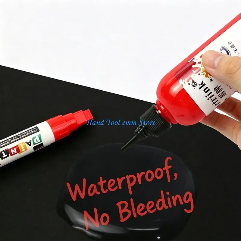 H37F Professional Stone Lettering Paint Waterproof Sunproof Monument Marker Refill Inks For Gravestones Tombstone Restoration