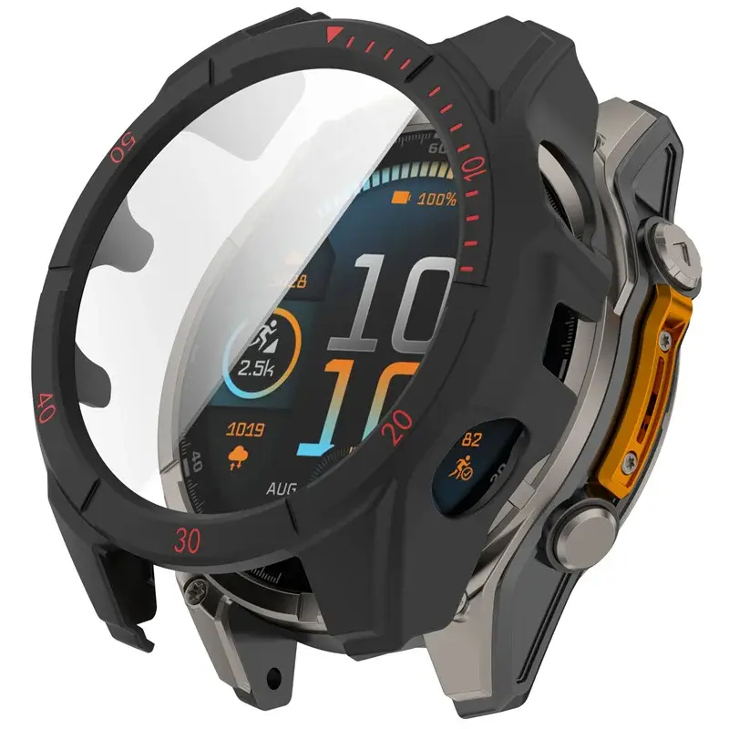 PC Case+Glass for Garmin Fenix 8 43mm 51mm 47mm Screen Protector Anti-scratch Film Bumper Protective Cover for Garmin Fenix 8 - Image 8