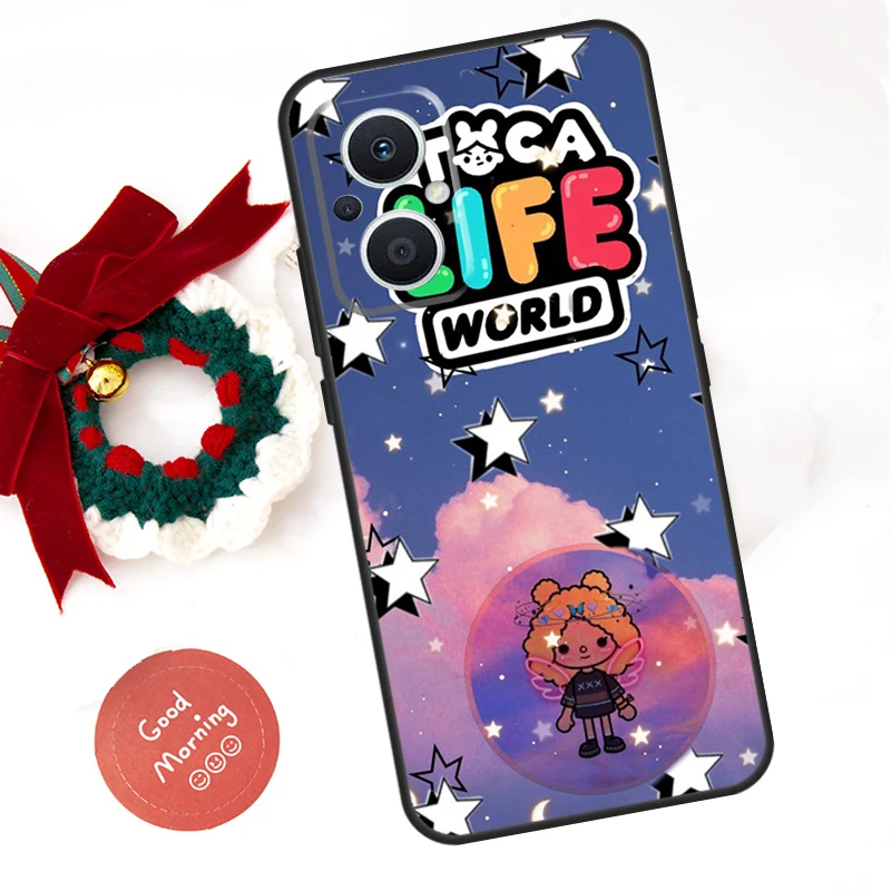 Toca Boca Toca Life World game Phone Case For OPPO Reno 11 F 10 Pro 4 5 6 7 8 Lite 4Z 5Z 8T OPPO Find X6 X5 Pro X2 X3 Lite