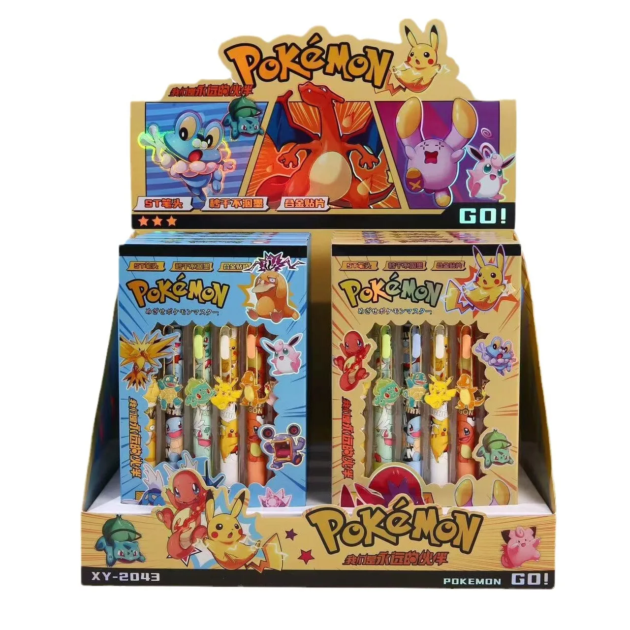 Pikachu Cartoon Neutralstift 0,5mm, Schreibstift-Set mit 6 Stück