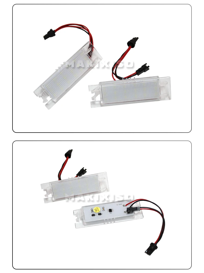 Luz De Matrícula LED 24 Sin Error Para Opel Astra F, Corsa B, Vectra B – Blanco Xenon