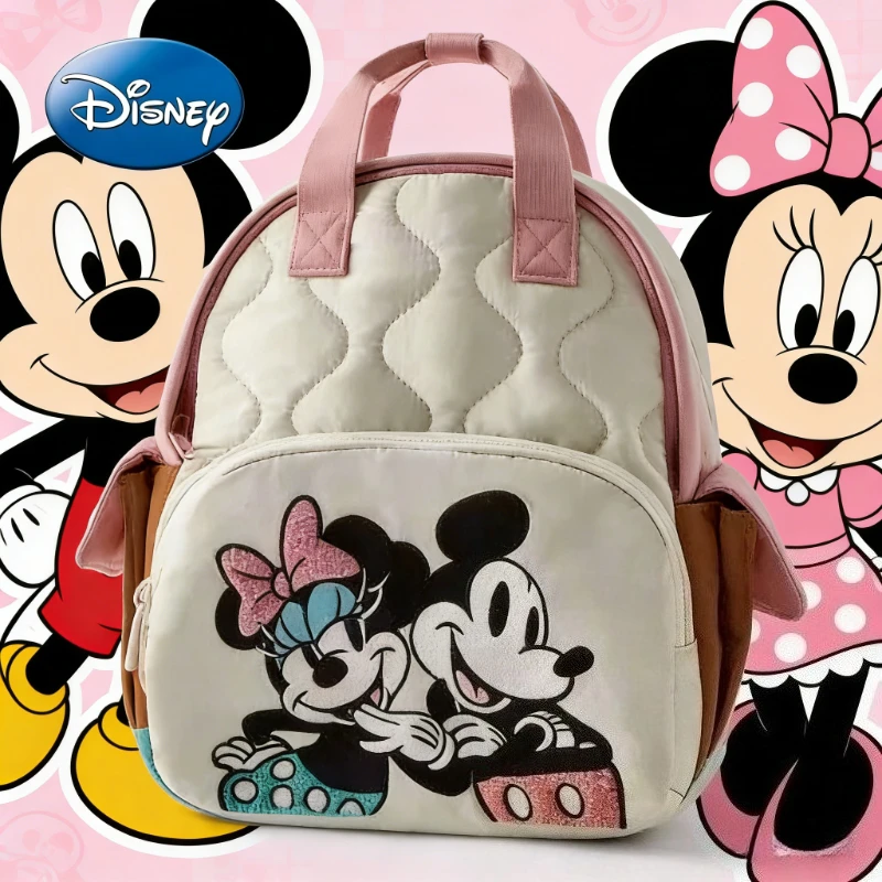 

Детский рюкзак Disney 2026 с изображением Микки Мауса и Минни, новый детский рюкзак, мини-школьная сумка, милая сумка через плечо для мальчиков и девочек