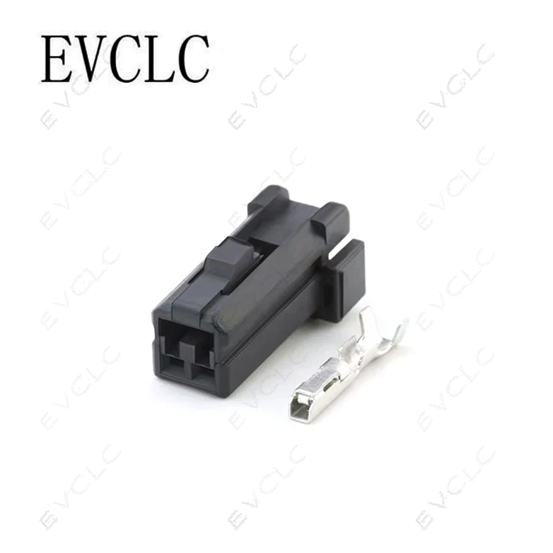 2 Sets 2-Pin Wiring Harness Connector Male Female Plug 174056-2/174057-2 for Car Audio Tweeter Non-Destructive Modification Plug