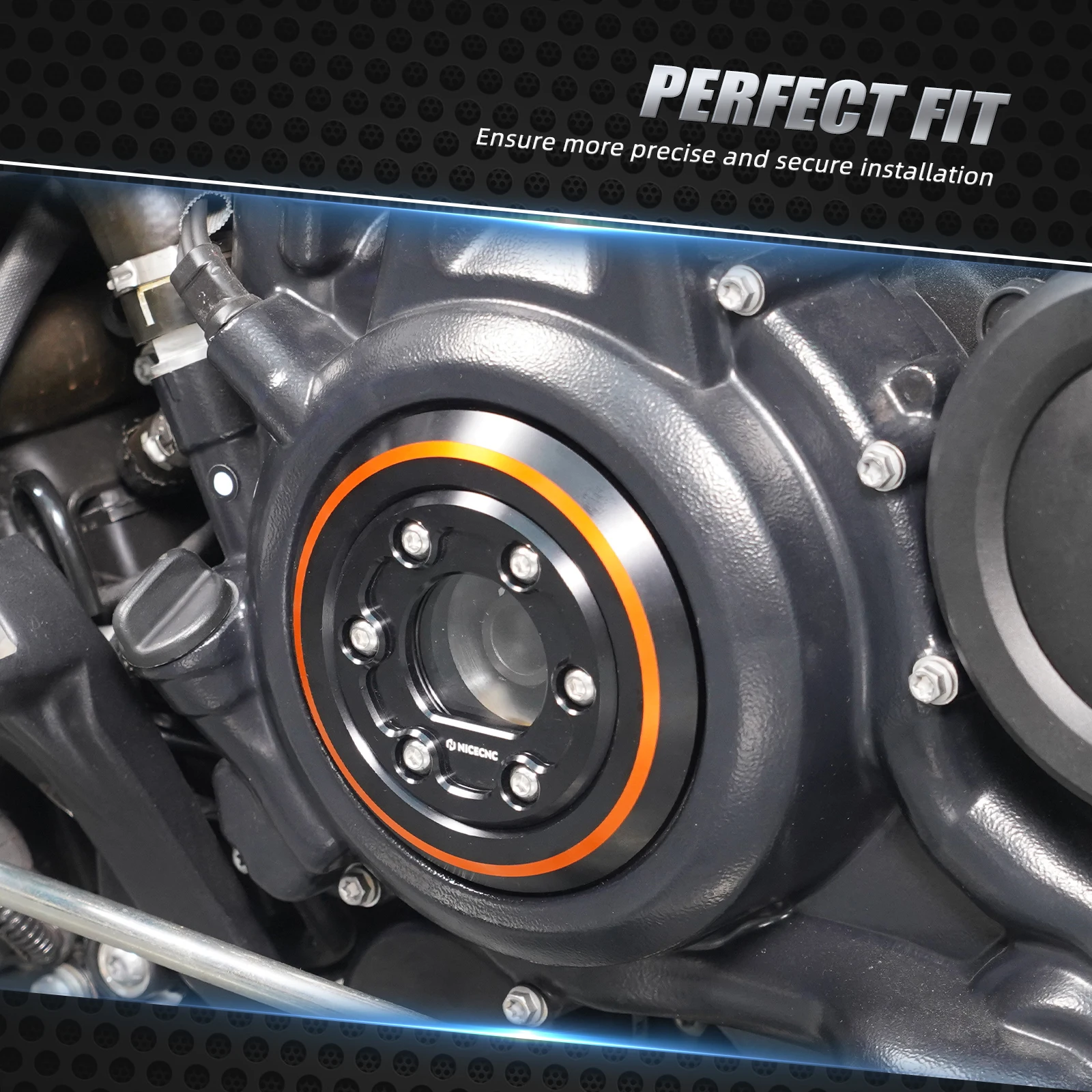 ฝาครอบปลั๊กไดชาร์จแบบใส สำหรับรถฮาร์เลย์ สปอร์ตสเตอร์ เอส RH1250S ปี 2021-2024 ฝาครอบคลัตช์ด้านขวา ไนท์สเตอร์ RH975 แพนอเมริกา