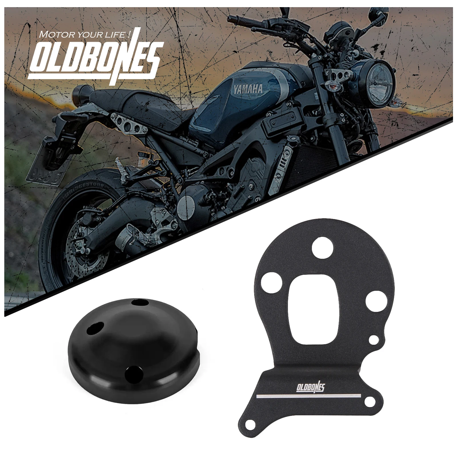 Mtorcycle Gauge Relocation Bracket (Centers and Lowers Dash) with Cover For YAMAHA XSR900 XSR 900 2014 2015 2016 2017 2018