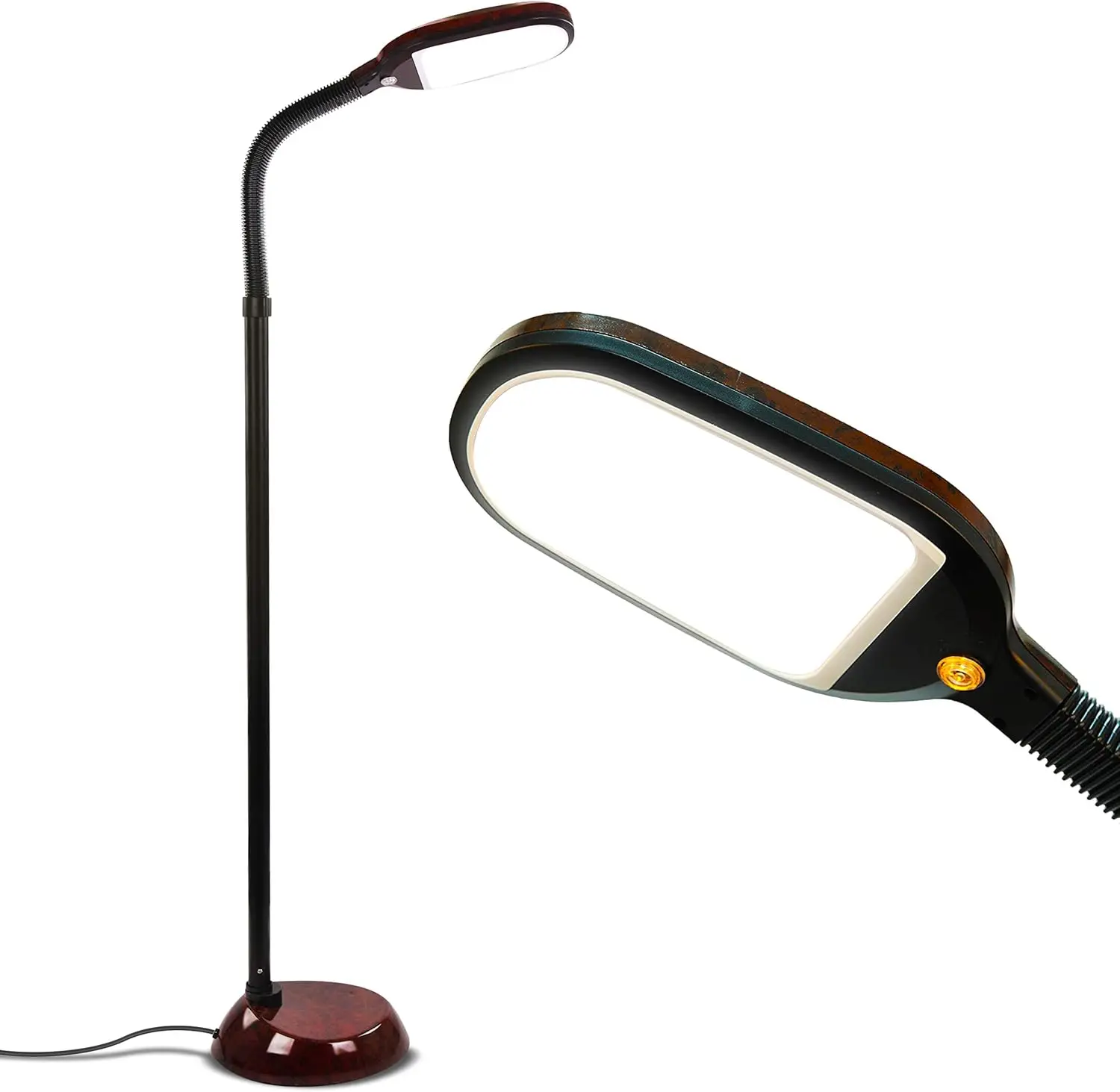 

Adjustable LED Floor Lamp for Reading, Crafts, and Living Room - Havana Brown