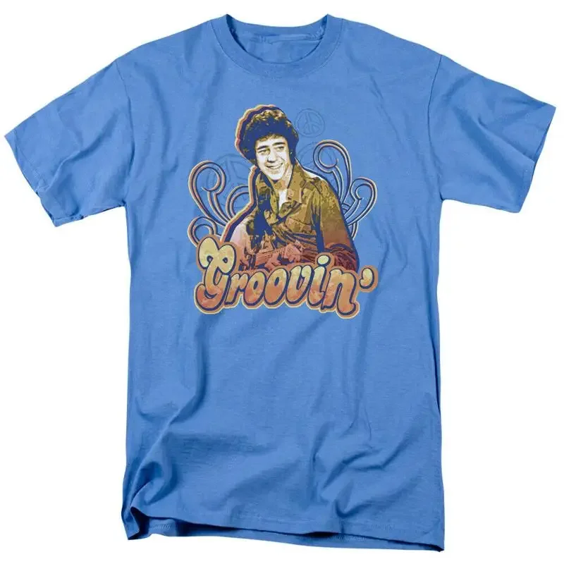 The Brady Bunch T Shirt Grooving Carolina Blue