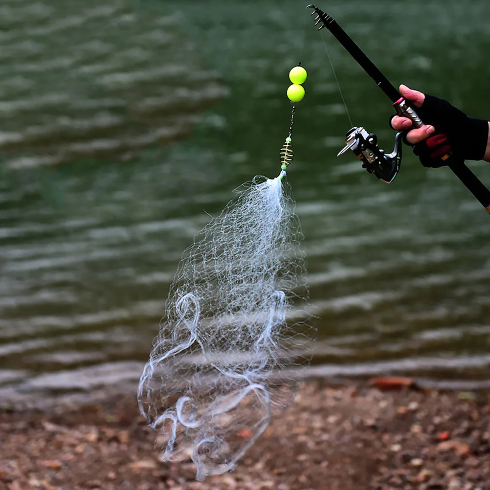 

4pcs Fishing Nets Nylon Wear-Resistant Waterproof Durable Fish Catching Tool Professional Fish Trap Angling Accessory
