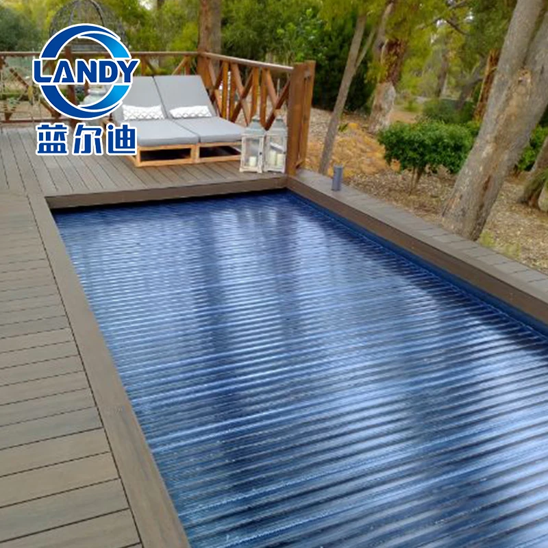Landy Automatic Pool Cover 60mm Width 16.5mm Thickness Motorized Shutter Design Pool Accessories