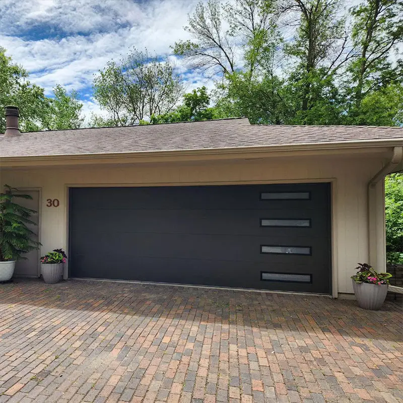 Customized Multi Size Outdoor Rainproof Garage Door Luxurious Household Finished Garage Doors Easy To Clean Garage Doors