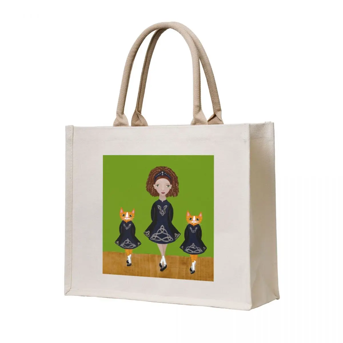 Bolso de mano The Irish Step Dancers, bolso de compras para mujer, bolso de compras de lona