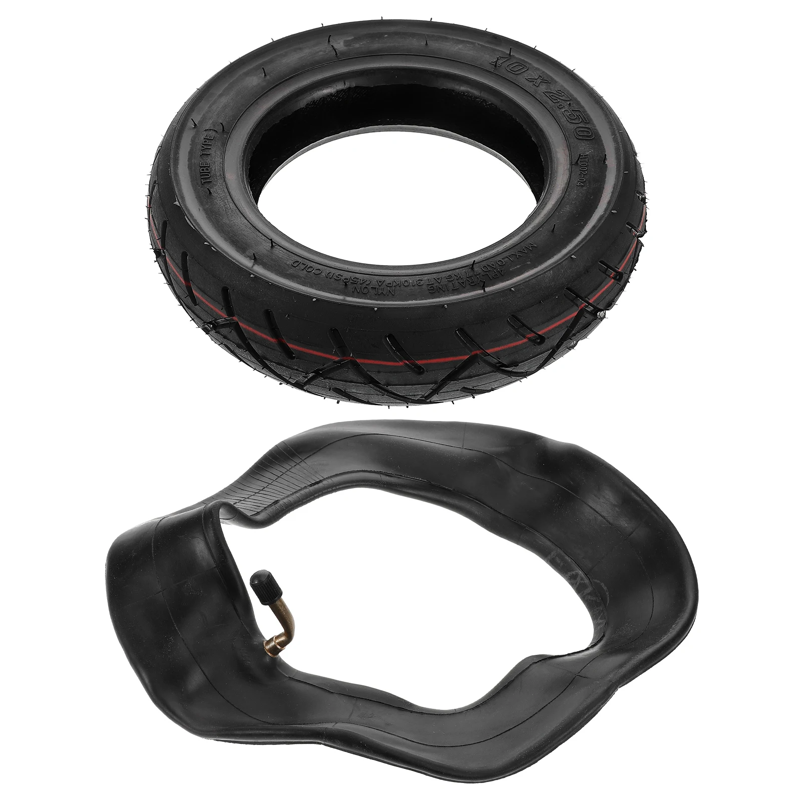 2pcs Scooter Tire Combination 10 Inch Air-filled Inflatable Tires Replacement Electric Scooter Wheels Rubber Tyres Stable Grip