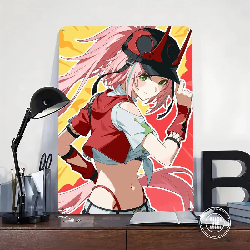 Zenless Zone Zero Rappa Printed Poster Customized Retro Wall Art Vintage Metal Tin Signs for Decoration Bedroom Custom Plate