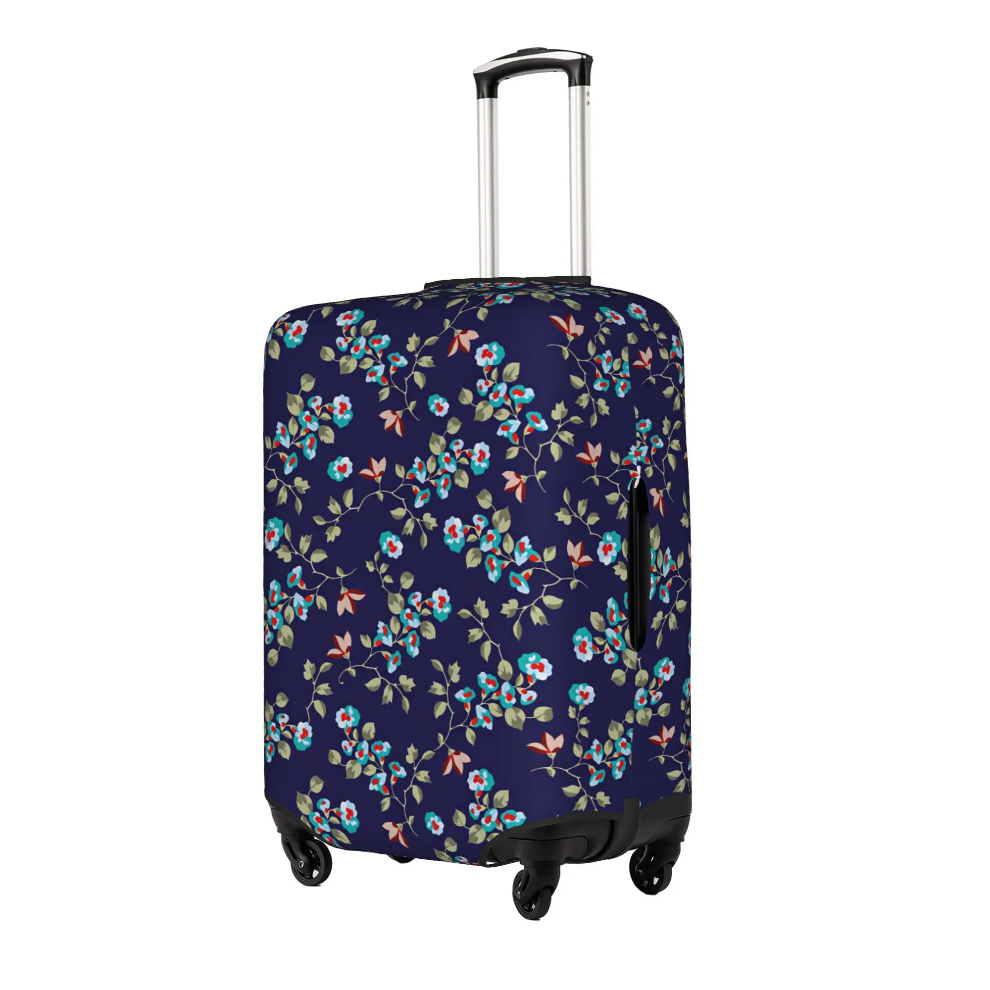 Fashion Ditsy Floral Flowers Seamless Pattern Luggage Cover Protector Washable  Travel Suitcase Covers