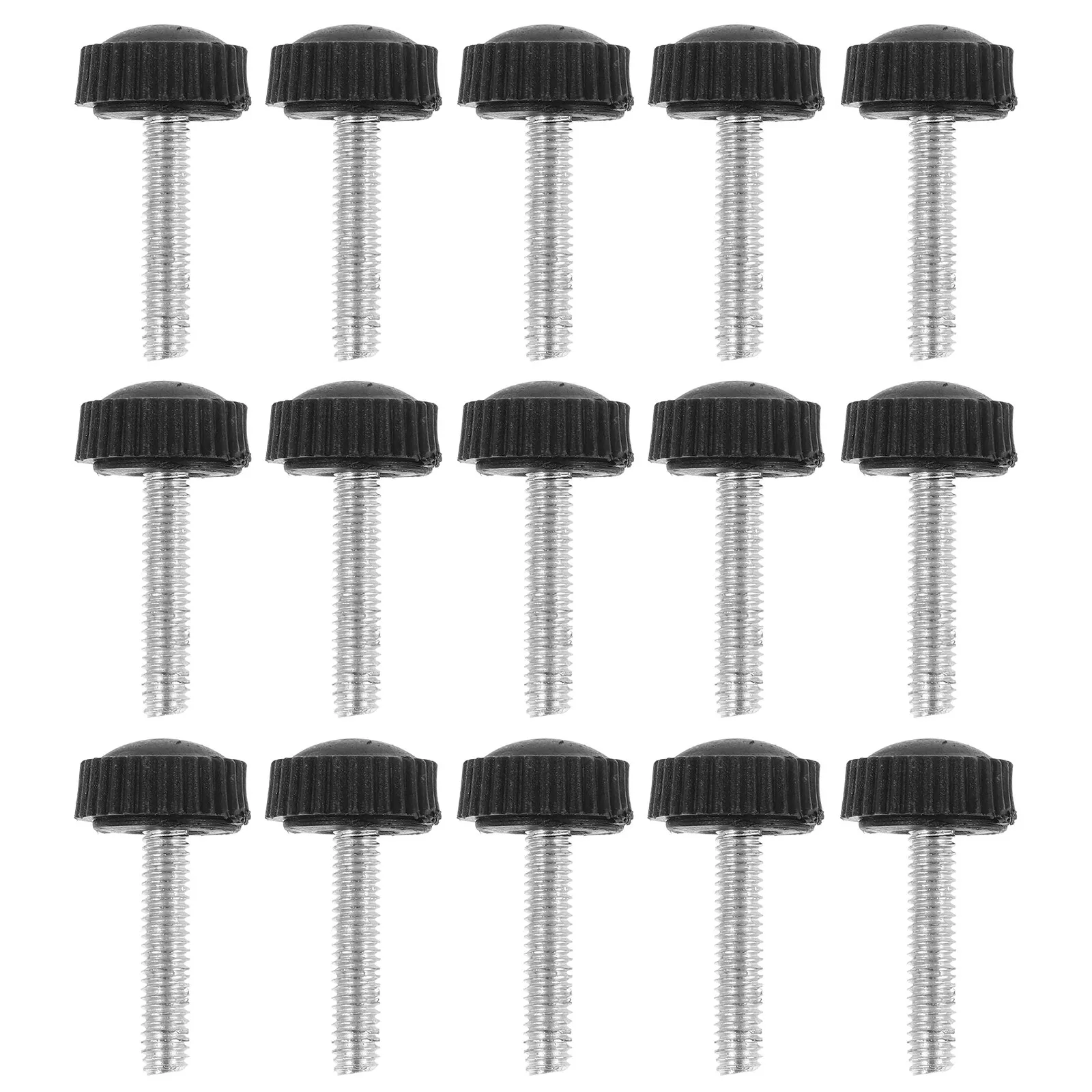 20Pcs Thread Clamping Knob Screw M6x20 Metal Thumb Screws Hand Knob Bolts for Mechanical Screws Replacement Secure Connection