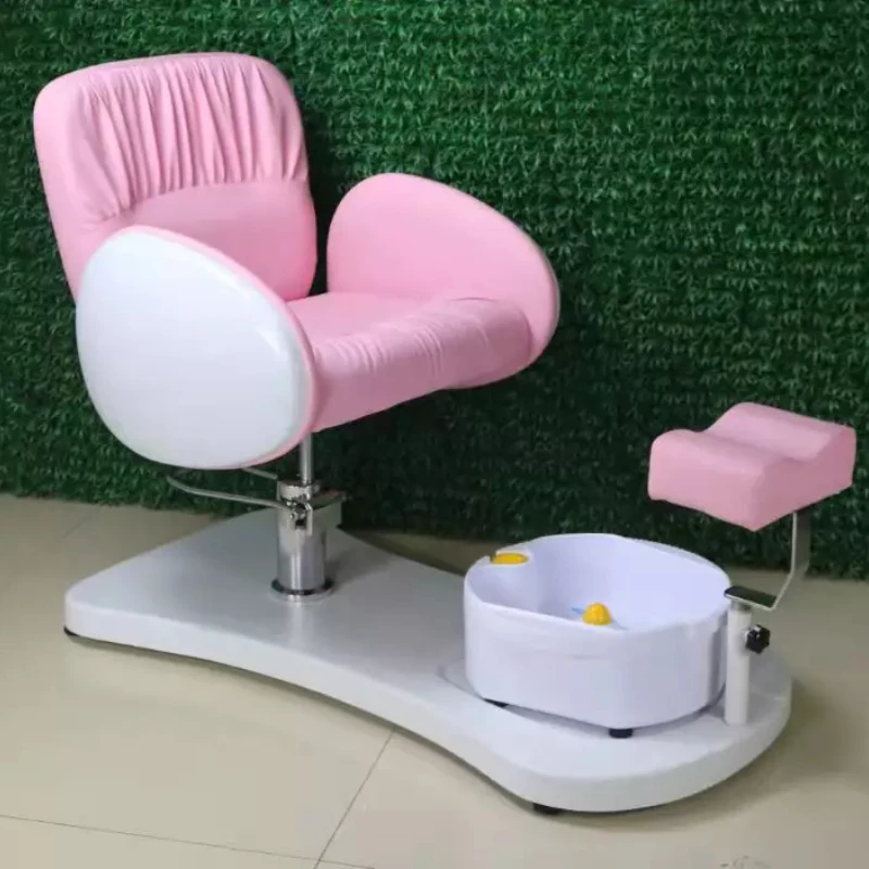 Pink Pedicure Spa Spa de pedicura Chair for Nail and Foot Bath Shop Beauty Salon Foot Massage Chair