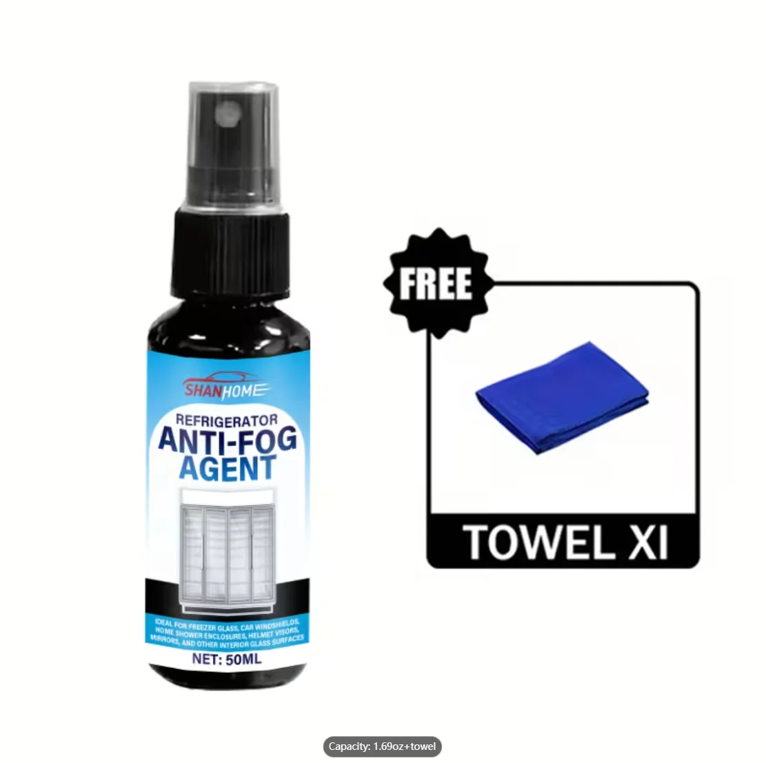 Long-lasting anti-fog agent keeps freezers crystal clear without fog marks. Naano protective film uses premium anti-fog formula,