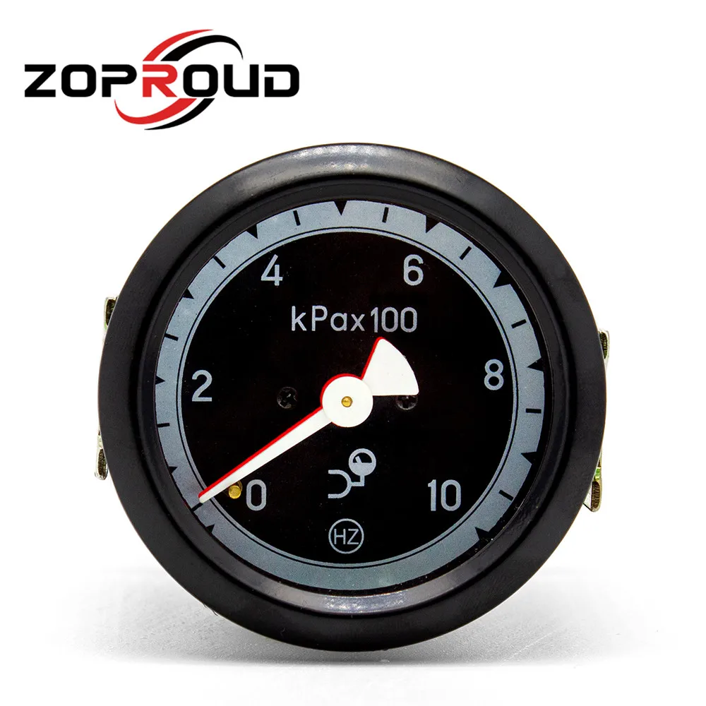 ZOPROUD 2.5 بوصة 60 مم مقياس ضغط الهواء إبرة مزدوجة ميكانيكية 0-1000Kpa