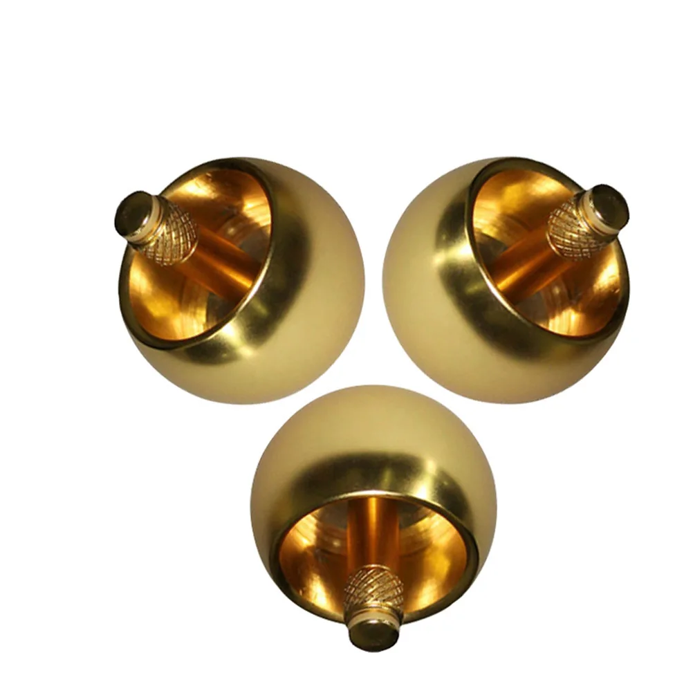

2Pcs Mushroom Head Metal Gyros Small Lightweight Automatic Over Rotating Sturdy Portable Child Exploration Gift Silver Golden