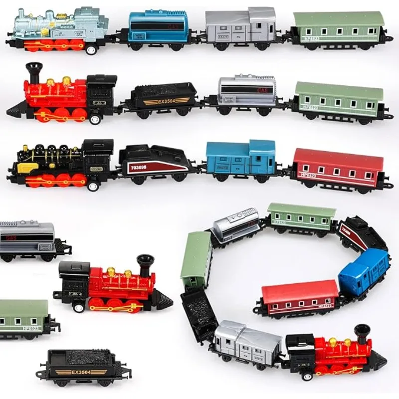 

Train Toys Small Pull Back Alloy Retro Steam Train Simulation Model Diecast Locomotive for Boys Girls Birthday Party Favor Gifts