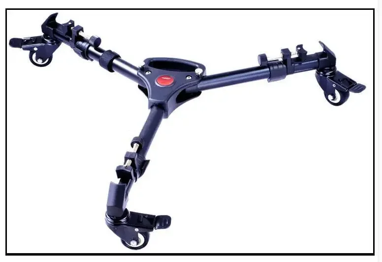 Universal Video Folding Wheels Heavy Duty Slider Tripod Dolly for Camera Stand Y
