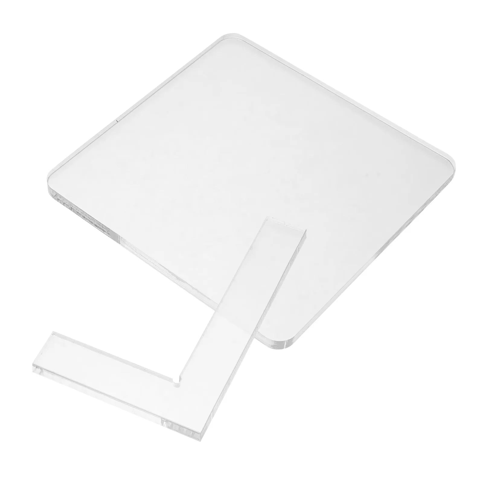 2Pcs Clear Acrylic Stamp Positioning Board L Shape Square Stamping Tool for Card Making Scrapbooking Accurate Alignment Kit
